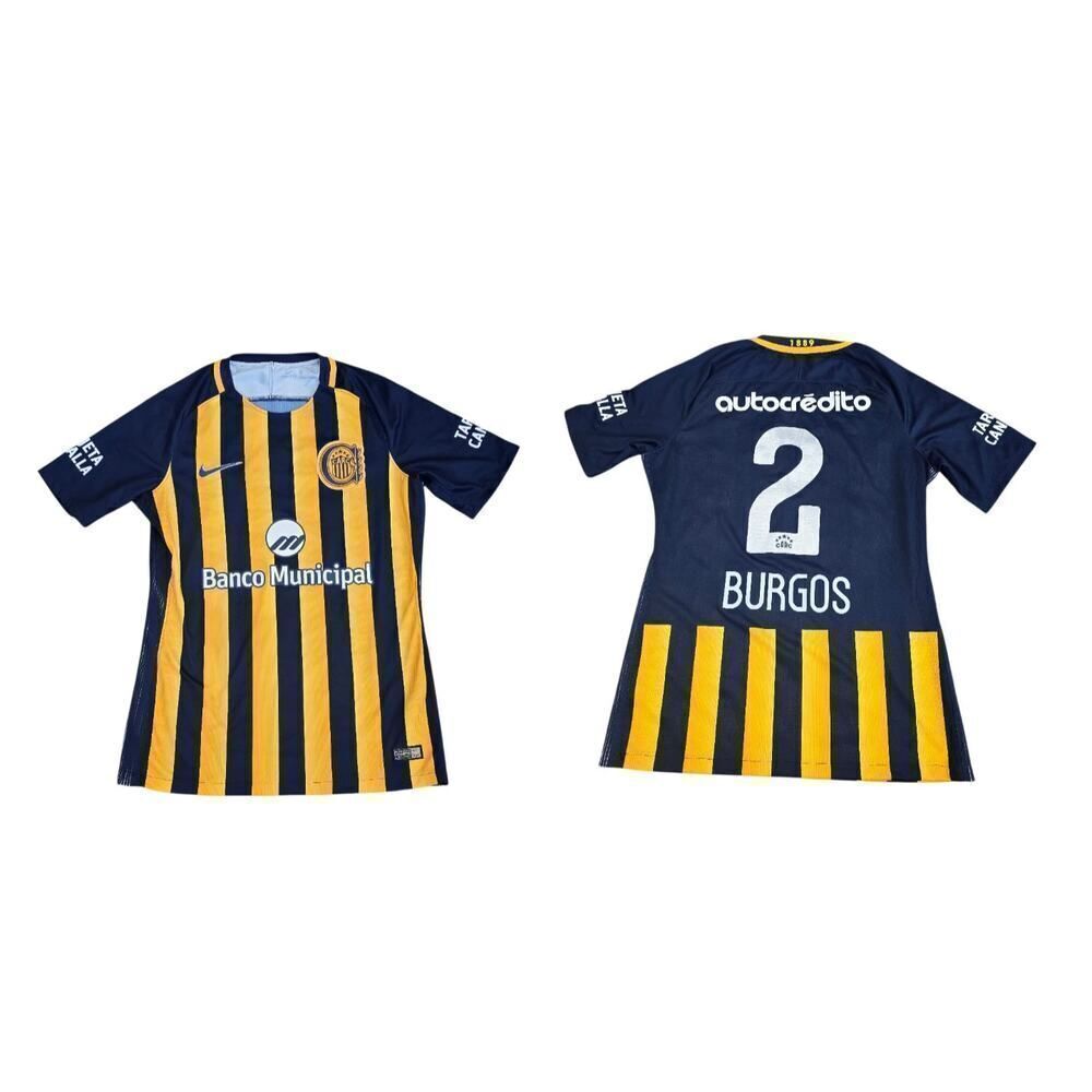 Nike Rosario Central 17/18 Player-Issued Jersey Burgos #2 – Size M – Rare Kit